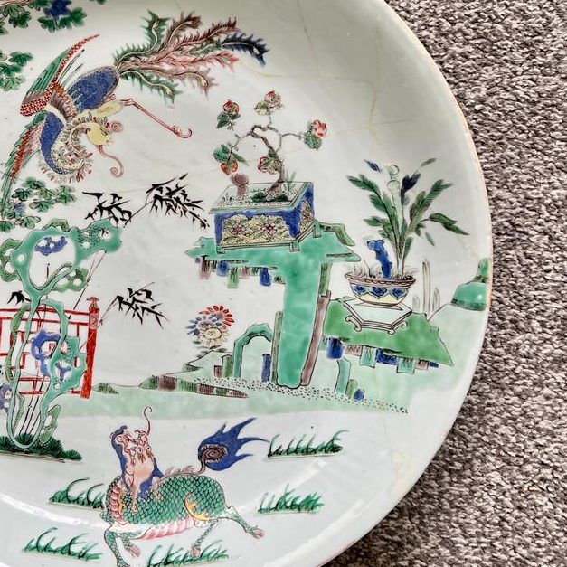 Famille Verte Chinese plate